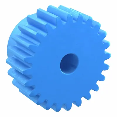 KHK GEARS Machined Spur Gear: Module m 1.5, 24 Teeth, 8 mm Bore Dia, Nylon, 20° Pressure Angle - Metric Spur Gears with Standard Hub