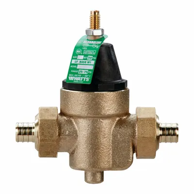 Watts Water Pressure Reducing Valve: 3/4 in Pipe Size, Cast Copper Silicon Alloy - Standard Capacity Water Pressure Regulators