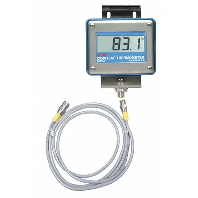 WAHL D1396-7N Water-Resistant Panel Mount Digital Thermometer - Water-Resistant Panel Mount Digital Thermometers