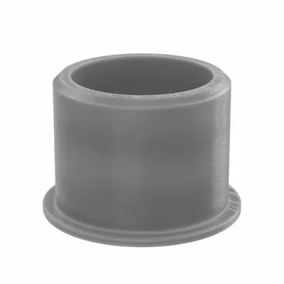 BUNTING BEARINGS Sleeve Bearing: MDS-Filled Nylon, 1 in Bore, 1 1/4 in OD - Wear-Resistant Plastic Flanged Sleeve Bearings