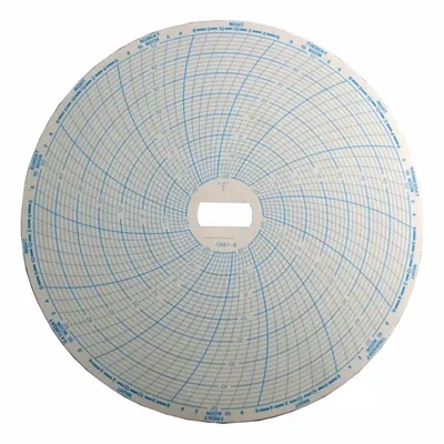 Supco Repl Temprtr Recrdr 7-Day Chart,PK60: Supco, -20°F to 50°F, CR87-8, Supco - Circular Charts Compatible with Supco