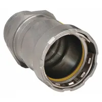VIEGA MEGAPRESS Crimp Adapter Fitting: 3/4 in Pipe x 3/4 in Pipe Size, Press-fit x MNPT, Steel, HNBR (MPN 25106)