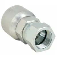 AEROQUIP Hydraulic Crimp Fitting: Steel x Steel, Straight, -20 For Hose Dash Size, Metric x Crimp (MPN 1A20KF20)