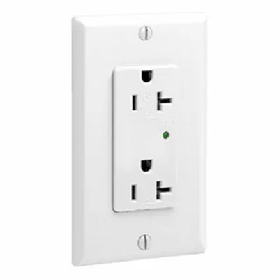 LEVITON Plugs and Receptacles: Duplex, 5-20, White, 125V AC, 20 A, 2 Pole / 3 Wire (MPN 5380-W) - General Purpose Receptacles