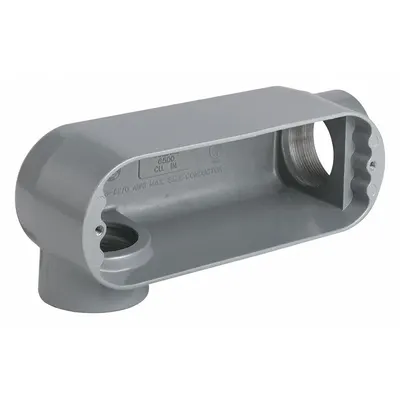 HUBBELL KILLARK Conduit Outlet Body: Aluminum, 2 1/2 in Trade Size, LR Body, 142 cu in Body Capacity - LR - 90° Elbow Type