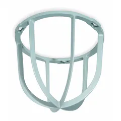 Gray aluminum pendant lens guard for hazardous location fixtures. Protects glass lens of explosion-proof incandescent fixtures from impact and debris. Suitable for use in environments with flammable gases or combustible dusts.