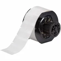 Wraparound Label: 1 in x 1 in, Vinyl, White (Matte), For 16 AWG to 8 AWG Wire Gauge (MPN B33-116-427)
