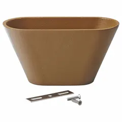 JAY R. SMITH MFG. CO Sanitary Drain: 6 in Overall Wd, 4 1/2 in Overall Ht, Cast Iron, Duco Coated (MPN 3591). Key specifications — Material: Cast Iron; Connection Type: Screw; Brand: JAY R. SMITH MFG. CO; Color: Yellow.