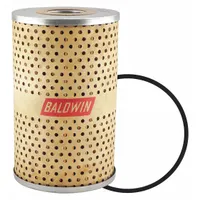 Cartridge oil filter element with cellulose media and two attached end seals. Overall height 5 11/16 in, outside diameter 3 9/16 in. Used in engine lubrication systems to remove contaminants from oil