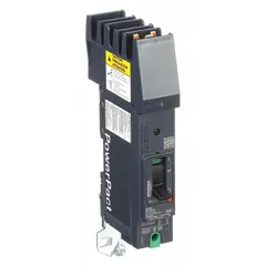 Single-pole molded case circuit breaker rated 20 A at 240V AC with a maximum interrupting rating of 100kA at 120/240V AC. Features fixed instantaneous trip and I-Line ON End terminal connection. Suitable for overcurrent protection in distribution panels, switchboards, and motor control centers.