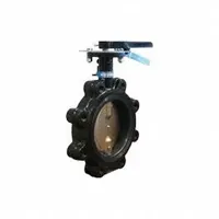 MILWAUKEE VALVE Butterfly Valve: 3 in Pipe Size, Concentric, 200 psi Max. Pressure (CWP), Lug, FKM (MPN ML222V 3)