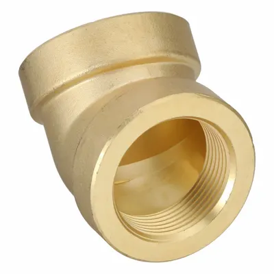 USA INDUSTRIALS 45° Brass Pipe Elbow - Threaded Medium-Pressure Pipe Fittings