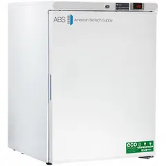 This undercounter general purpose lab freezer provides 4 cu ft of storage capacity with a temperature range of -25°C to -15°C. It features a right-hinge swing solid door and manual defrost. Suitable for storing samples, reagents, and biological materials in laboratory environments.