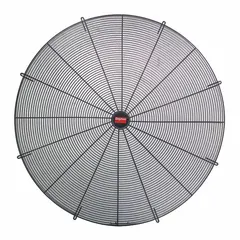 Fan guard designed for use with HVACR bases, housings, and mounting kits. Provides personnel protection from rotating fan blades in air-moving equipment while allowing airflow. Suitable for commercial and industrial ventilation systems.