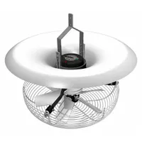 MULTIFAN Ceiling Fan: 3,060 cfm Airflow, 16 in Blade Dia, Variable Speeds, 120V AC, Single Phase (MPN T6E40K1M81190)