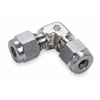 HAM-LET Compression Fitting Elbow: 14 mm OD x 14 mm OD Fitting Size, Compression x Compression (MPN 765L SS 14MM)