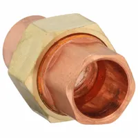 NIBCO Sweat Fitting Union: 1/4 in CTS x 1/4 in CTS, Cup x Cup, Wrot Copper (MPN 633W 1/4)
