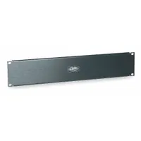 HUBBELL PREMISE WIRING Blank Panel: 2 Rack Units, 19 in Overall Wd, 3 1/2 in Overall Ht, Black (MPN MCCBP350)