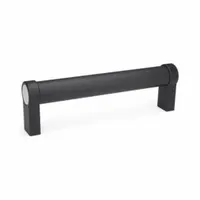 JW WINCO Pull Handle: Threaded Holes, Rear-Mount, 15.75 in Mounting Hole Center to Center, Black (MPN 333.1-30-400-A-SW)