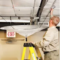 PIG Leak Diverter Tarp Kit: Straps Leak Diverter Mounting, Polyester/PVC, Clear, Hanging Straps (MPN TLS753-CL)