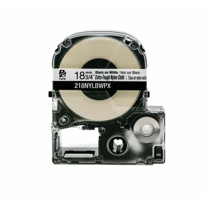 EPSON Combined Label and Ribbon Cartridge: 3/4 in x 19 ft, Nylon, White (Matte) - Epson Thermal Transfer Continuous Label Roll Cartridges