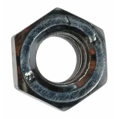 This locking nut is a replacement part for GGS material handling equipment. It is designed to fit specific Dayton brand models. The nut helps secure components and prevent loosening due to vibration in industrial environments.