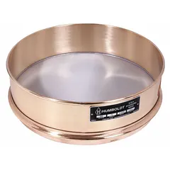 This test sieve features a stainless steel screen with a US Standard Screen Size of 315 micron and a brass frame. It has an outside diameter of 7 7/8 inches and a height of 66 mm, meeting AASHTO M92 standards. Used for particle size analysis and classification of granular materials in laboratory and field applications.