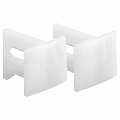 PRIME-LINE N 7015 Hanging Door Guide, 1 1/8 in L, 3 3/4 in W, 1 PR - Hanging Door Guides