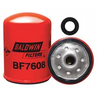BALDWIN FILTERS Fuel Filter: Spin-On, 3 1/16 in Outside Dia, M16-1.50 Thread Size, Cellulose, BF7608
