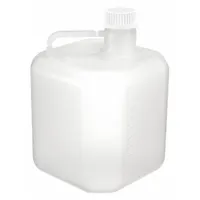 APPROVED VENDOR Carboy: 5 L, 1.32 gal, Polypropylene, 268.7 mm x 190 mm x 270.5 mm, Screw On Cap