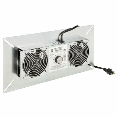 TJERNLUND Crawl Space Fan: Exhaust, 220 cfm Max Airflow, 2 Fans, 40 W, 5 ft Cord - Crawlspace Exhaust Fans