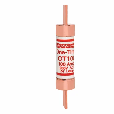 MERSEN Fuse: Class K5, OT Series, Fast-Acting, 100 A, 250 V AC, 250 V DC - Fast-Acting Blade Fuses