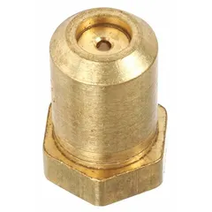 This orifice is a replacement component for ovens, designed to regulate gas flow to the burner for proper combustion. It is intended to match original equipment specifications.
