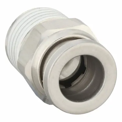 SMC KQG2H08-02S Stainless Steel Push-to-Connect x BSPT Tube Fitting - Stainless Steel Tube Fittings