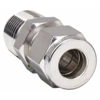 HAM-LET Compression Fitting Adapter: 3/8 in OD x 3/8 in Pipe Fitting Size, Compression x MNPT (MPN 768L SS 3/8 X 3/8)