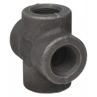ANVIL Metal Pipe Cross: 1/2 in x 1/2 in x 1/2 in x 1/2 in, 2,000 psi @ 150°F, Steel, Class 3000 (MPN 0361129604)