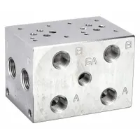 DAMAN Manifold: 3,000 psi Max Pressure, D03 NFPA Size, Aluminum, 3 in Overall Ht, 3 in Overall Wd (MPN AD03S022P)