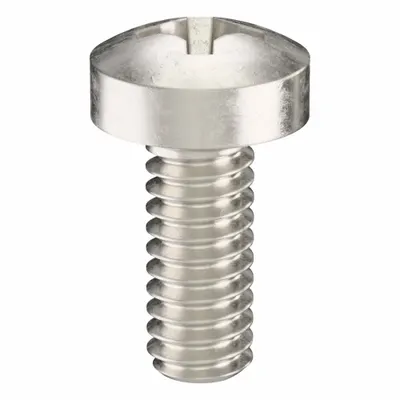USA INDUSTRIALS Machine Screw: M2x0.40 Thread Size, 5 mm Lg, 316, Stainless Steel, Plain - Pan Head Machine Screws