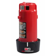 This Milwaukee M4 battery provides 2 Ah capacity at 4V DC for powering compact cordless tools in the M4 system. Suitable for light-duty assembly, maintenance, and inspection tasks. Not oil-resistant.
