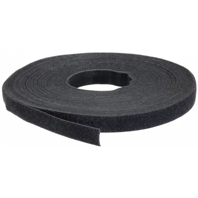 VELCRO BRAND Perforated Back to Back Strap: 75 ft Lg, 0.75 in Wd, 50 lb Tensile Strength - Perforated Hook-and-Loop Cable Tie Strips