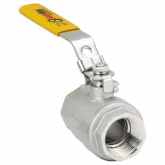 APPROVED VENDOR 06Q201N04010 1 in 316 Stainless Steel Two-Piece Ball Valve with Locking Lever Handle
