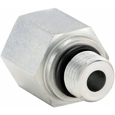 PARKER Metal Pipe Straight: Straight, Steel, 1/4 in x 3/8 in - Hydraulic Threaded Extreme-Pressure Pipe Fittings