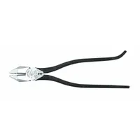 Iron Workers Plier: Flat, 9 1/8 in Overall Lg, 1 1/4 in Jaw Lg, 1 1/8 in Jaw Wd, 1/2 in Jaw Thick (MPN 201-7CST)