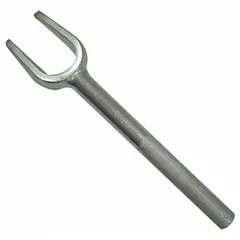 This steel tie rod separator is sized at 1-7/16 in for use on cars and light duty trucks. It is designed to disconnect tie rod ends from steering knuckles during steering and suspension service, helping to separate ball joints without damaging boots or threads.