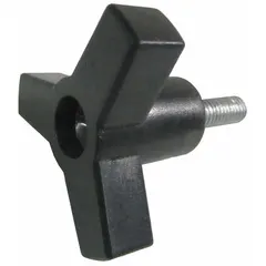 Replacement or OEM-style control knob for HVACR equipment. Commonly used on thermostats, panel switches, and damper controls in commercial and industrial heating, ventilation, air conditioning, and refrigeration systems.