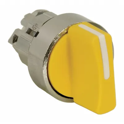 SCHNEIDER Short-Handled Selector Switch: 22 mm Panel Mount Size, 2 Positions - Selector-Switch Operators