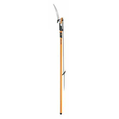 FISKARS Tree Pruner Pole and Pole Saw: 12 1/4 in Blade Lg, Steel, Rubber, 1 1/4 in - Pole Saws