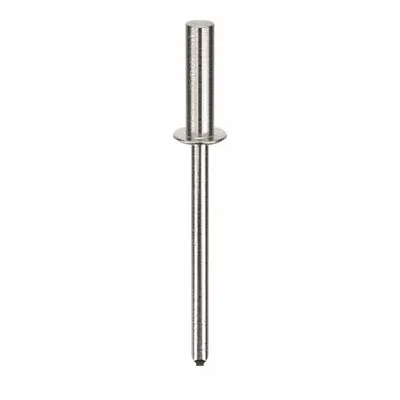 POP AVDEL Domed-Head Blind Rivet, 0.124" dia, 1.583" L, PK500 - Domed-Head Blind Rivets