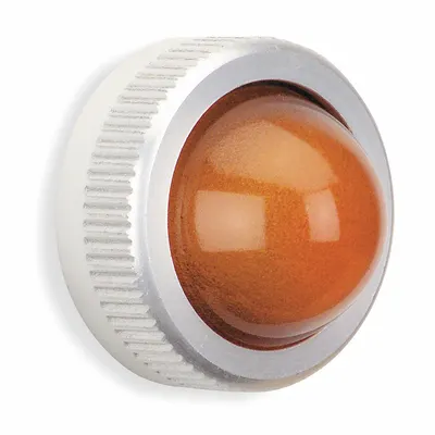 SCHNEIDER Pilot Light Lens: 30 mm Panel Mounting Hole Dia, Amber, Domed - Pilot-Light Lenses