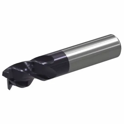 WIDIA Corner Chamfer End Mill: Carbide, TiAlN Coated, 4 Flute, 3/16" Mill Dia - Fast-Cutting Carbide Corner-Chamfer End Mills for Steel & Cast Iron